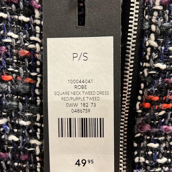 Square neck tweed dress - Picture 5 of 5